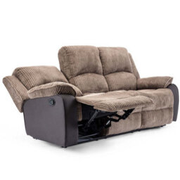 More4Homes Postana Manual Recliner Jumbo Cord 2+3 Seater Sofa Set (Brown) - thumbnail 3