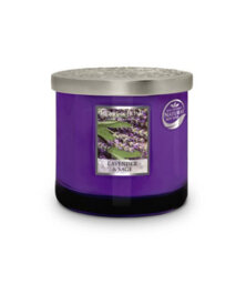Heart and Home Heart & Home Lavender & Sage  Twin Wick Ellipse Soy Candle - 40 Hours Burn - thumbnail 3