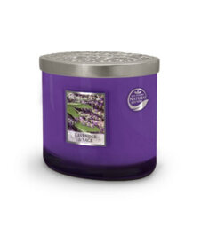 Heart and Home Heart & Home Lavender & Sage  Twin Wick Ellipse Soy Candle - 40 Hours Burn