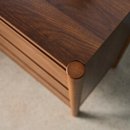 Sweeek - Wood Decor Chest With 6 Drawers Walnut 120X42X78 Cm - Harmony - thumbnail 6