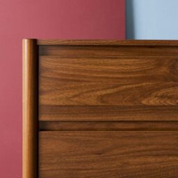 Sweeek - Wood Decor Chest With 6 Drawers Walnut 120X42X78 Cm - Harmony - thumbnail 8