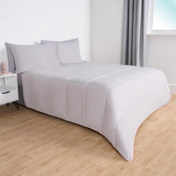 OHS Coverless 10.5 Duvet & Pillowcase,  Blush/silver  - King - thumbnail 2