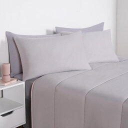 OHS Coverless 10.5 Duvet & Pillowcase,  Blush/silver  - King - thumbnail 3