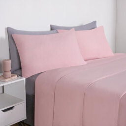 OHS Coverless 10.5 Duvet & Pillowcase,  Blush/silver  - King - thumbnail 5