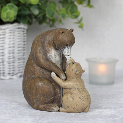 Mother And Baby Bear Ornament With Mini Sentiment Card - image 1