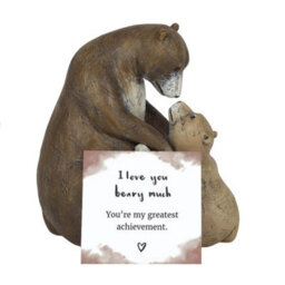Mother And Baby Bear Ornament With Mini Sentiment Card - thumbnail 3