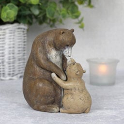 Mother And Baby Bear Ornament With Mini Sentiment Card - thumbnail 1