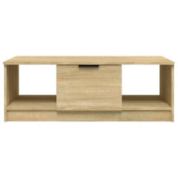 Berkfield Stylish Coffee Table Sonoma Oak 102X50X36 Cm Engineered Wood - thumbnail 3