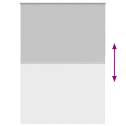 Berkfield Reflective Roller Blind Blackout 140 X 230 Cm Grey - thumbnail 9