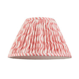 Loops Coral Pink Handcrafted Tapered Cylinder Lamp Shades - 2 Pack For Elegant Home Decor - thumbnail 5