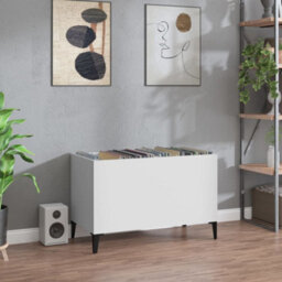 Walplus Record Cabinet White 74.5X38X48 Cm Engineered Wood