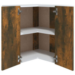 Vidaxl Hanging Corner Cabinet Lyon Smoked Oak 57X57X60 Cm Engineered Wood - thumbnail 6