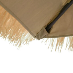 Berkfield Garden Parasol With Steel Pole Brown 324X324X247 Cm - thumbnail 9