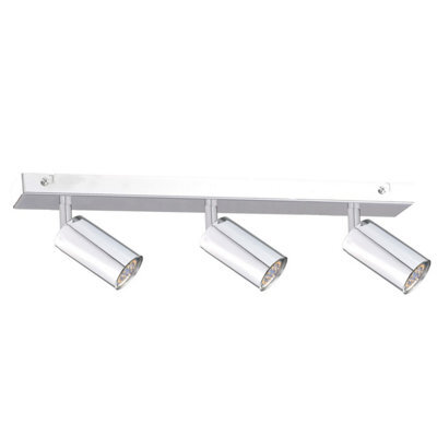 Luminosa Lighting Luminosa Eye Ceiling Spotlight Bar Silver, 50Cm, 3X Gu10
