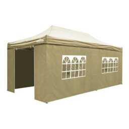 Dellonda Premium 3X6M Pop-Up Gazebo & Side Walls With Carry Bag, Stakes & Weight Bags - thumbnail 1