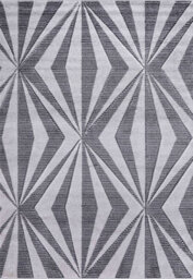 Valencia Modern Crystal Design Carved Area Rugs Dark Grey 60X220 Cm - thumbnail 5
