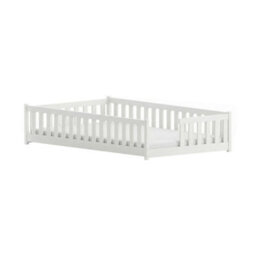 Arte Ivy White 120 X 200Cm European Small Double Low Bed - Foam/bonnell Mattress Included - thumbnail 5