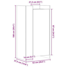 Vidaxl Shoe Cabinet White 52X37.5X100 Cm Engineered Wood - thumbnail 3