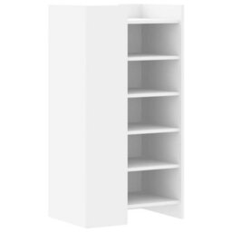 Vidaxl Shoe Cabinet White 52X37.5X100 Cm Engineered Wood - thumbnail 6