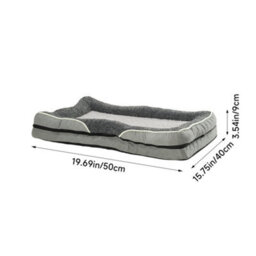 Thehotsale Light Grey Anti-Slip Washable Pet Sleeping Bed (M Size),50X40X9Cm - thumbnail 8