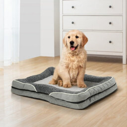 Thehotsale Light Grey Anti-Slip Washable Pet Sleeping Bed (M Size),50X40X9Cm - thumbnail 1