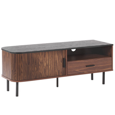 Beliani Retro Tv Stand Jose Dark Brown - image 1
