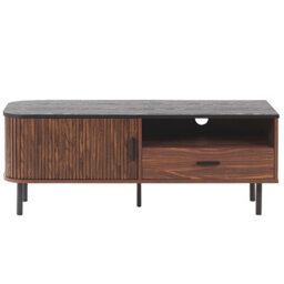 Beliani Retro Tv Stand Jose Dark Brown - thumbnail 7