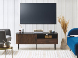 Beliani Retro Tv Stand Jose Dark Brown - thumbnail 2