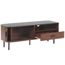 Beliani Retro Tv Stand Jose Dark Brown - thumbnail 5