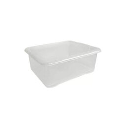 28L Plastic Storage Boxes With Black Lids Durable Clear Stackable Organisers For Home, Office - thumbnail 4