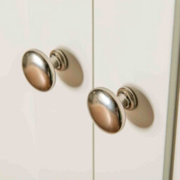 Cornish White Double Wardrobe With Drawer - By Roseland Furniture - thumbnail 5
