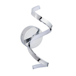 Anson Lighting Armal Bathroom Wall Light Finished In Chrome Plate And White Silicone - thumbnail 2