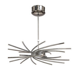 Luminosa Lighting Luminosa Aire Telescopic Pendant 20 Light G4 Curved Arms, Polished Chrome, Not Led/cfl Compatible - thumbnail 1