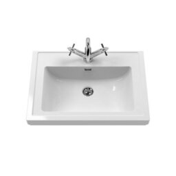 Hudson Reed Floor Standing 2 Door Traditional Vanity Unit With 1 Tap Hole Fireclay Basin, Hunter Green, 630 X 471 mm - thumbnail 2