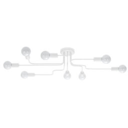 Luminosa Lighting Luminosa Vector Multi Arm Semi Flush Ceiling Lamp 8 White - thumbnail 1