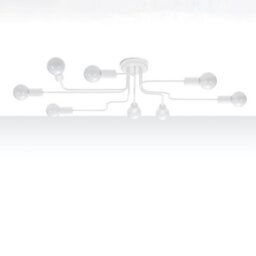 Luminosa Lighting Luminosa Vector Multi Arm Semi Flush Ceiling Lamp 8 White - thumbnail 3