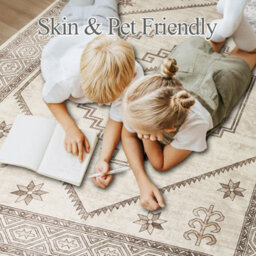 Ameha Modern Area Rugs Cashmere Living Room Bedroom Carpets-120X170 Cm Radiant - thumbnail 6