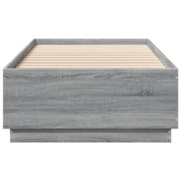 Berkfield Bed Frame With Led Without Mattress Grey Sonoma 100X200 Cm - thumbnail 6