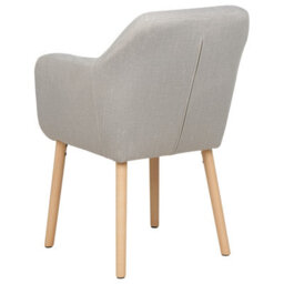 Beliani Dining Chair Yorkville Ii Velvet Taupe - thumbnail 5