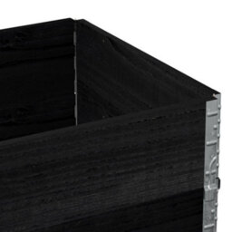 Berkfield Garden Planter Black 80X60 Cm Solid Wood Pine - thumbnail 7