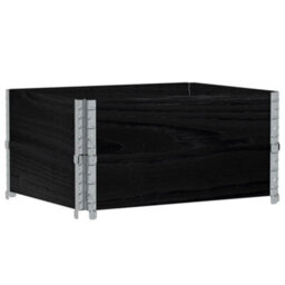 Berkfield Garden Planter Black 80X60 Cm Solid Wood Pine - thumbnail 5