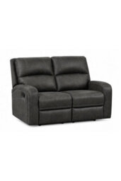 Loft Home Celestine Grey 2 Seater Fabric Manual Recliner Sofa - thumbnail 2
