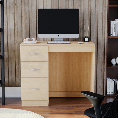 Pine Modern Dressing Table Desk Dresser Makeup Wooden Bedroom Furniture - image 1