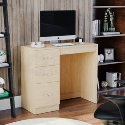 Pine Modern Dressing Table Desk Dresser Makeup Wooden Bedroom Furniture - thumbnail 3