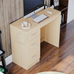 Pine Modern Dressing Table Desk Dresser Makeup Wooden Bedroom Furniture - thumbnail 4