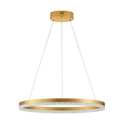 Luminosa Lighting Luminosa Adria 60Cm Integrated Led Pendant Ceiling Light Brass Gold Triac Dimmable Led 32W 1920Lm 3000K - image 1