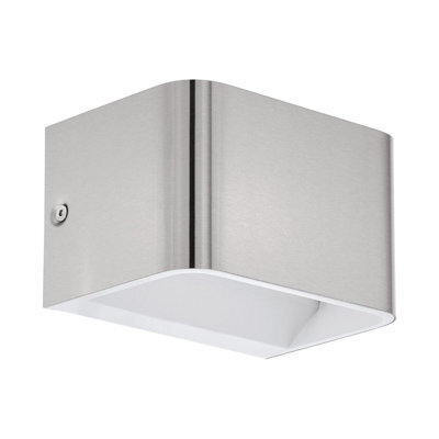 Satin Nickel Wall Light With Led Bulb - Adjustable Height And Modern Design - image 1