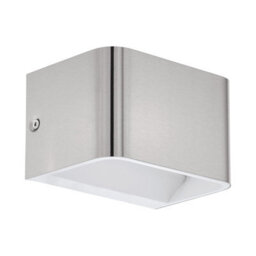 Satin Nickel Wall Light With Led Bulb - Adjustable Height And Modern Design