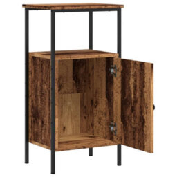 Berkfield Bedside Cabinet Old Wood 41X31X80 Cm Engineered Wood - thumbnail 4