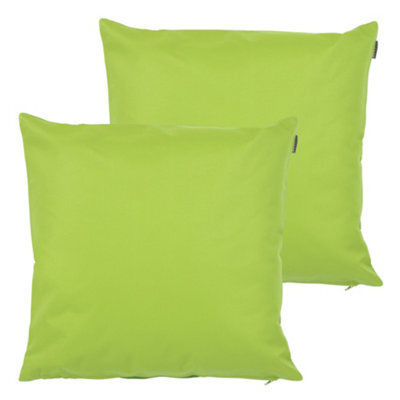 icon Indoor And Outdoor Waterproof Filled Cushion Set Of 2 Lime Green - image 1